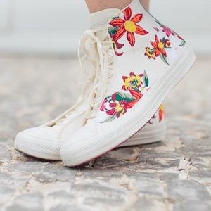 NEW Converse X PatBo Floral High Top Sneakers